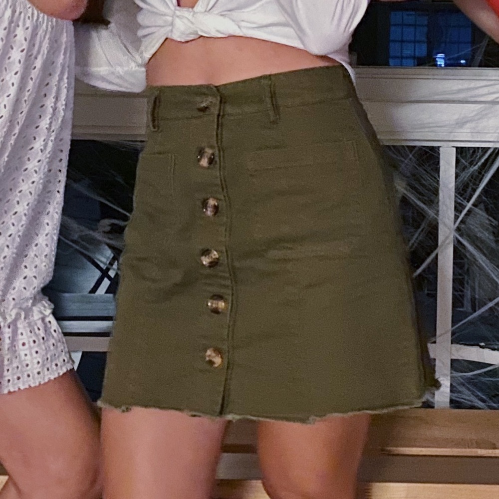 Olive Green Skirt